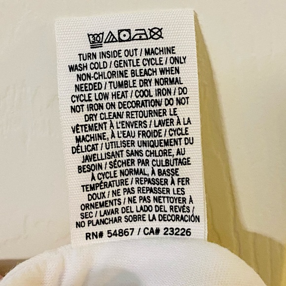 NWOT Victoria's Secret PINK White Campus Signature Tee - Picture 12 of 13